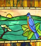 Blue Bird Stained Glass