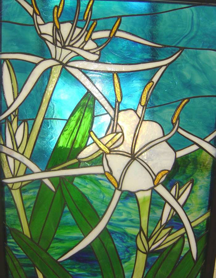 Cahaba Lily Stained Glass Window