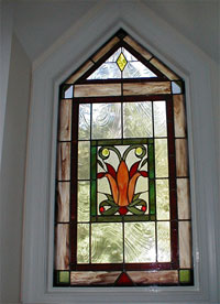 Art Deco Tulip Stained Glass