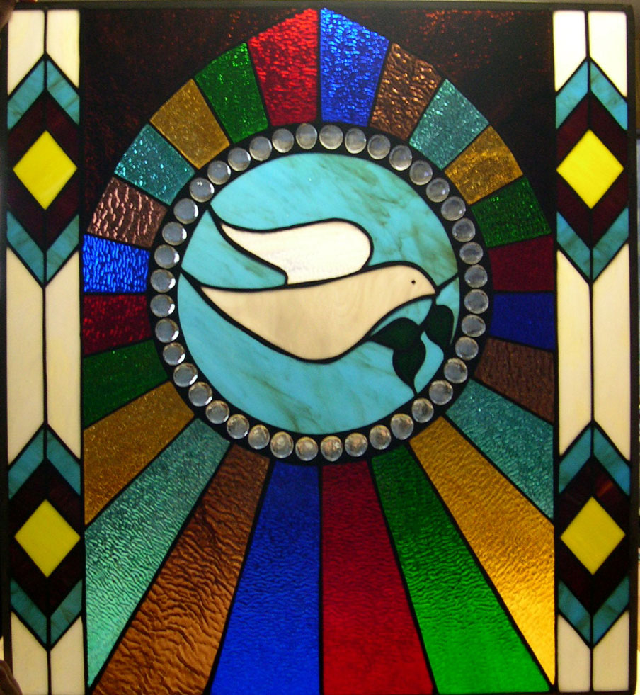 Stained Glass Chapel Window, Lonesome Dove Ranch