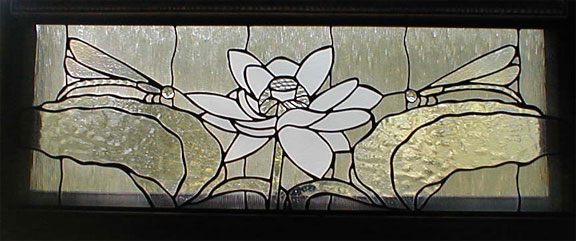 Clear Dragonfly Leaded Glass